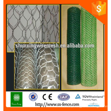 Rede de arame hexagonal galvanizada ou pvc